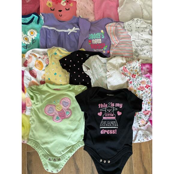 Baby Girl 3-6 Months Onesies 22 Pack - Picture 3 of 9